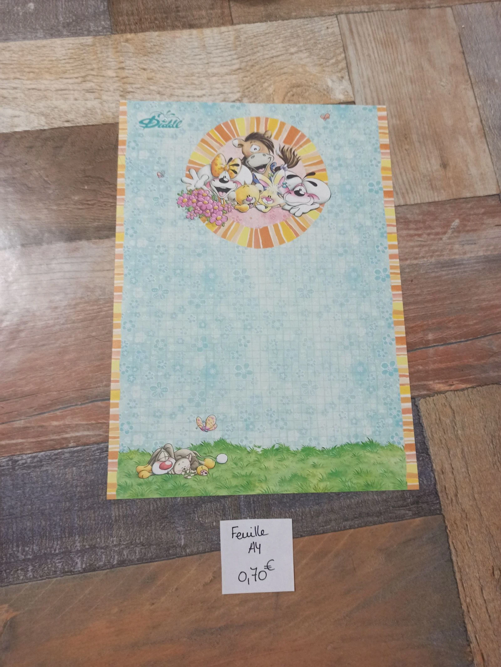 Feuille Diddl A4 édition summer 0,70e 